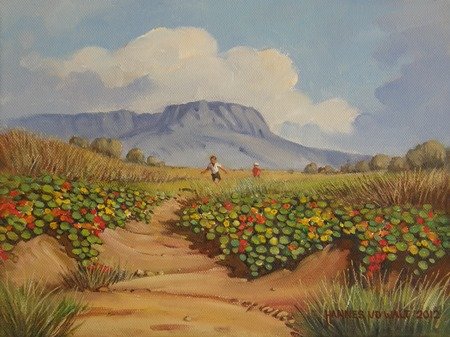 Oil on Stretched CanvasSize: (305x230x18)mmFrame: (427x350x40)mmSOLD 2024 (Mariette)